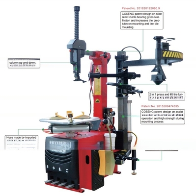 8-10Bar CE Custom Three Points Automatic Tile Back Tire Changer с правой рукой